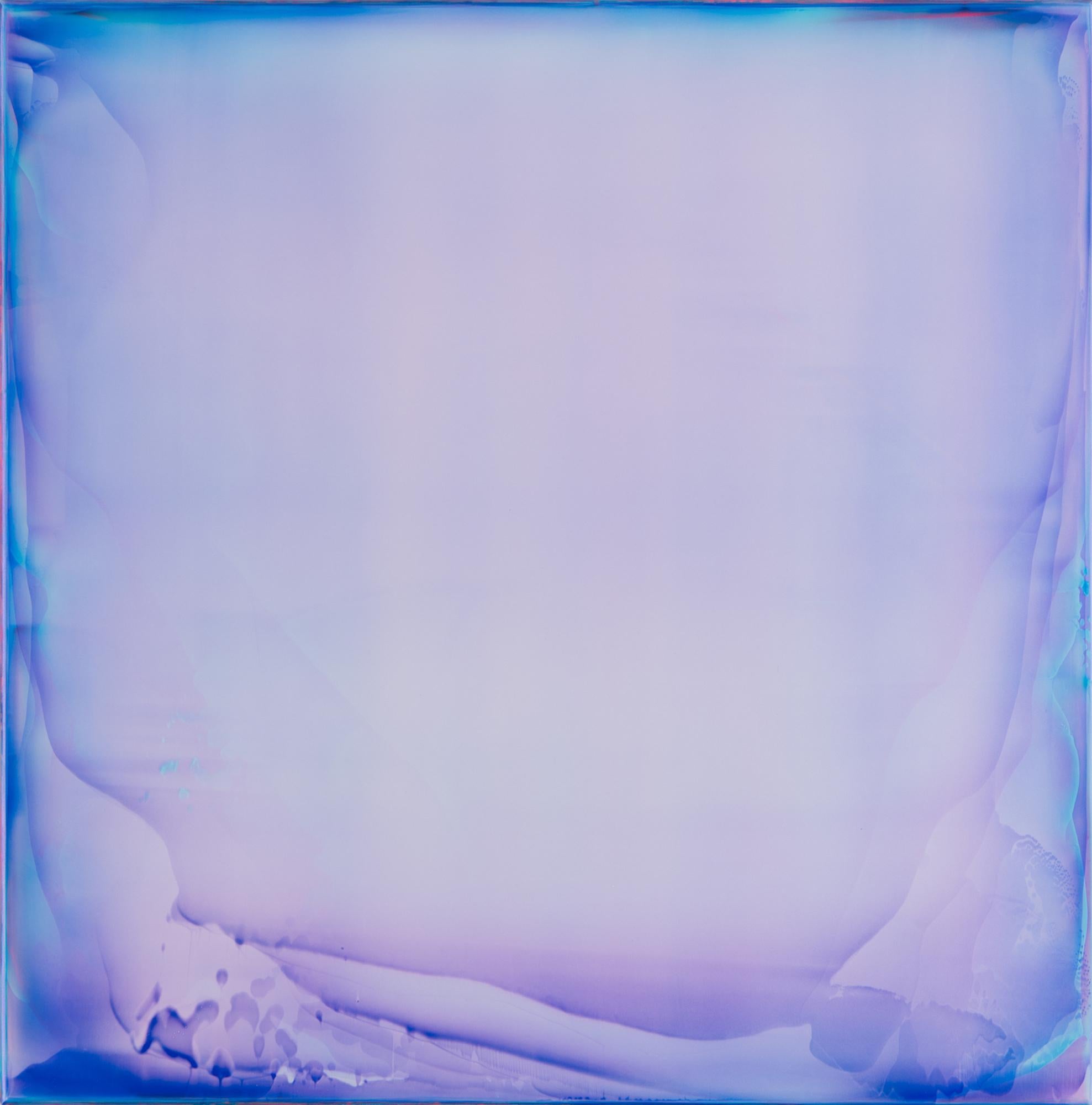 Resonance (1/22) by James Lumsden - Abstract colour painting, violet and blue