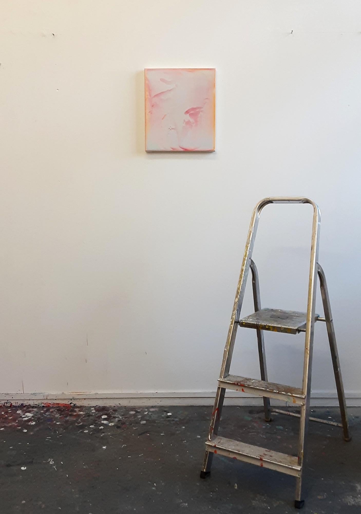 Resonanz (2/19) von James Lumsden - Abstrakte Farbmalerei, rosa und gelb im Angebot 1