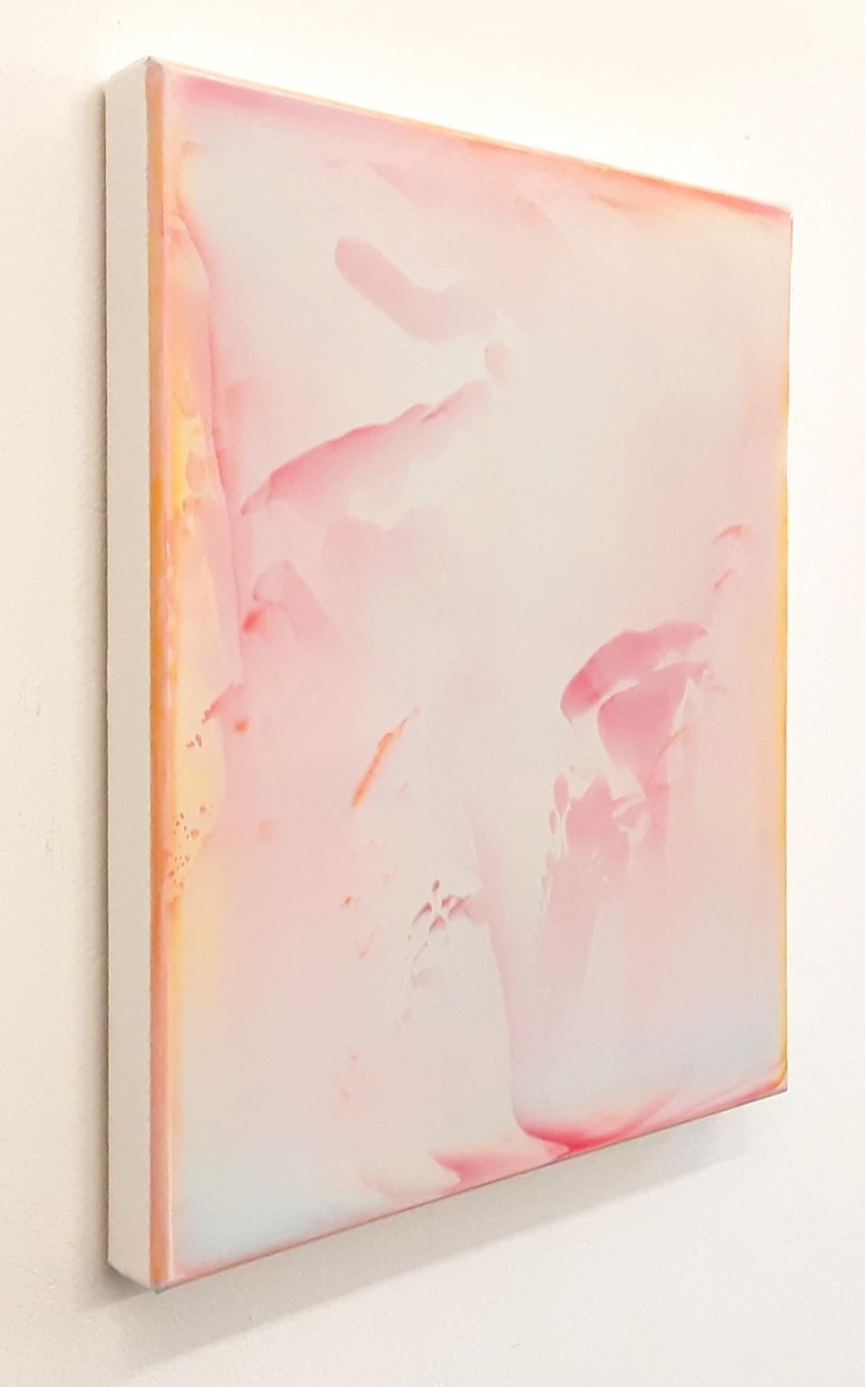Resonanz (2/19) von James Lumsden - Abstrakte Farbmalerei, rosa und gelb im Angebot 3