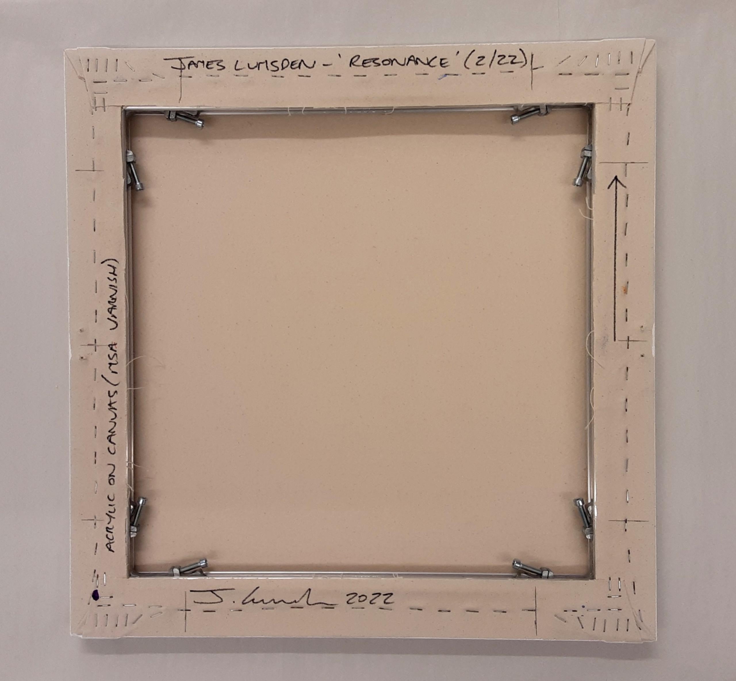 Resonance (2/22) by James Lumsden - Abstract colour painting, deep blue im Angebot 9