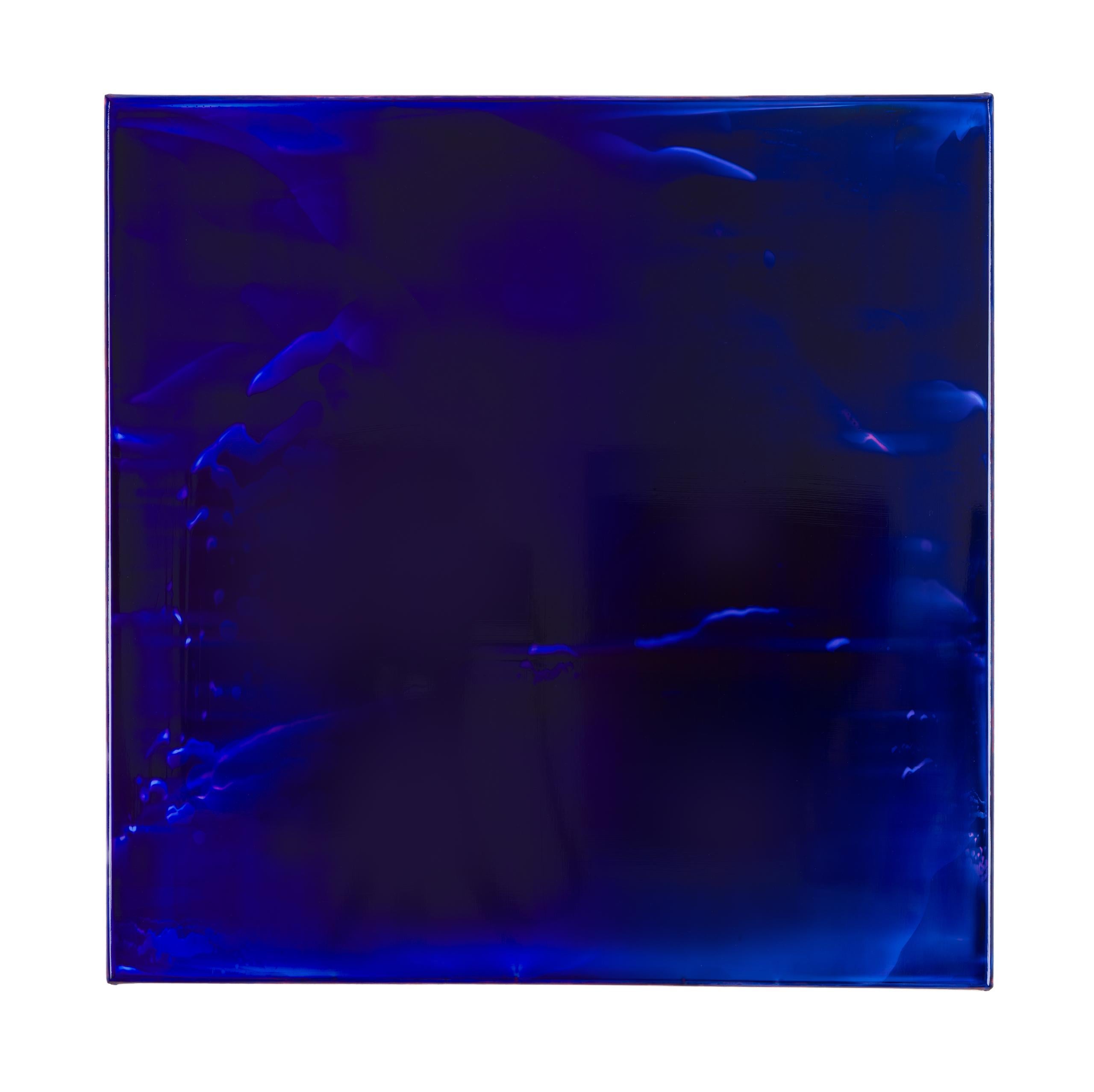 Resonance (2/22) by James Lumsden - Abstract colour painting, deep blue im Angebot 3