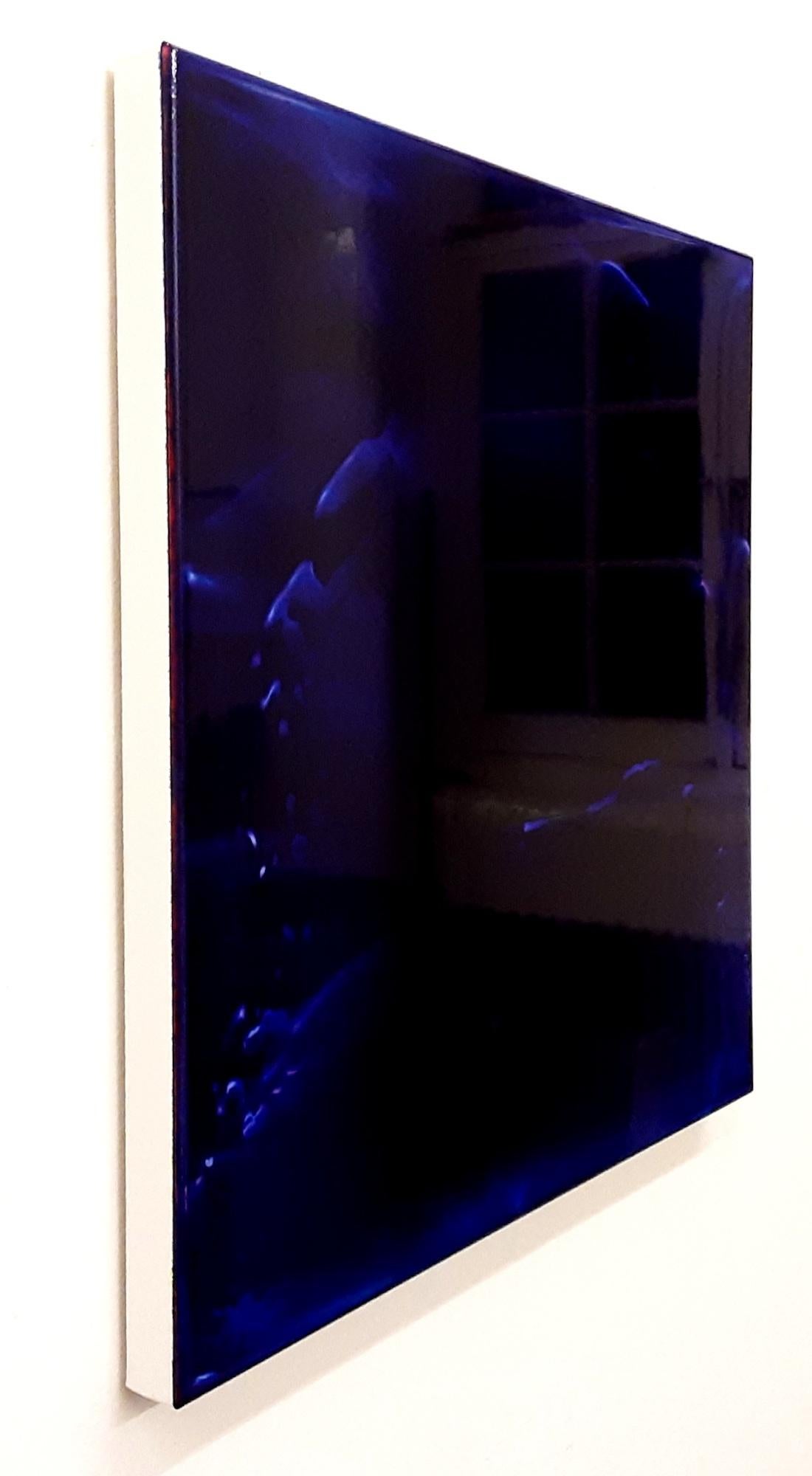 Resonance (2/22) by James Lumsden - Abstract colour painting, deep blue im Angebot 5