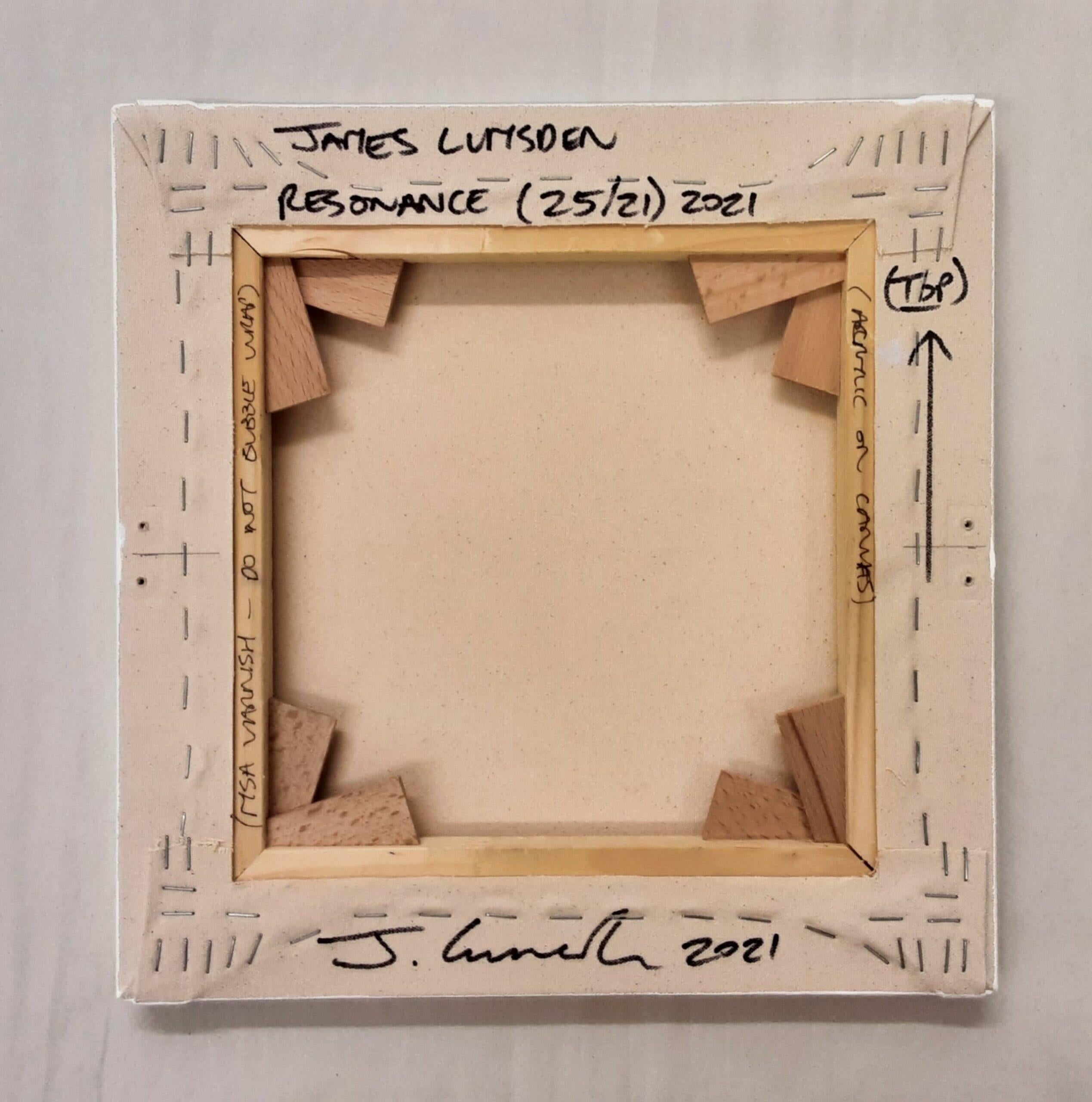 Resonance #23, 25 & 26/21 -set of 3 colorful abstract paintings by James Lumsden For Sale 9