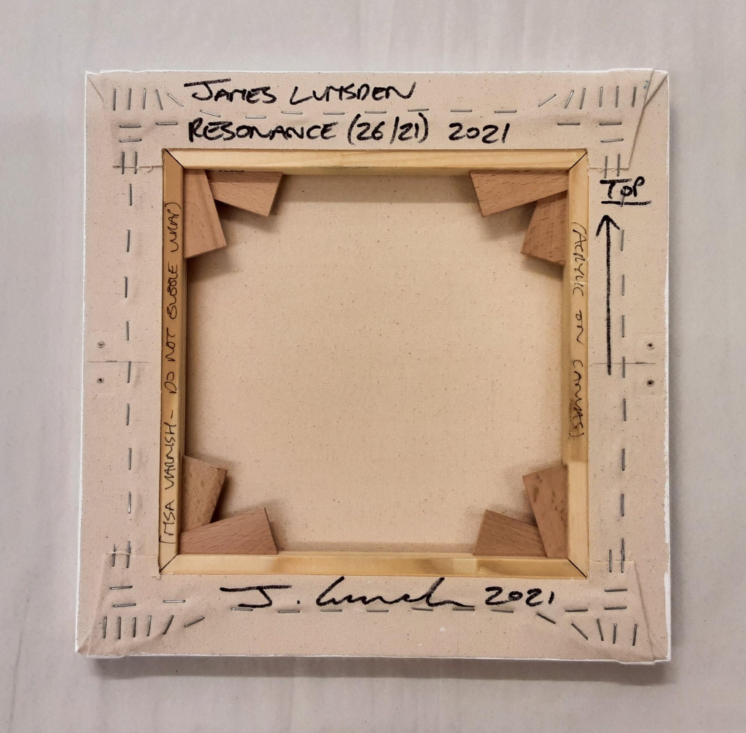 Resonance #23, 25 & 26/21 -set of 3 colorful abstract paintings by James Lumsden For Sale 10