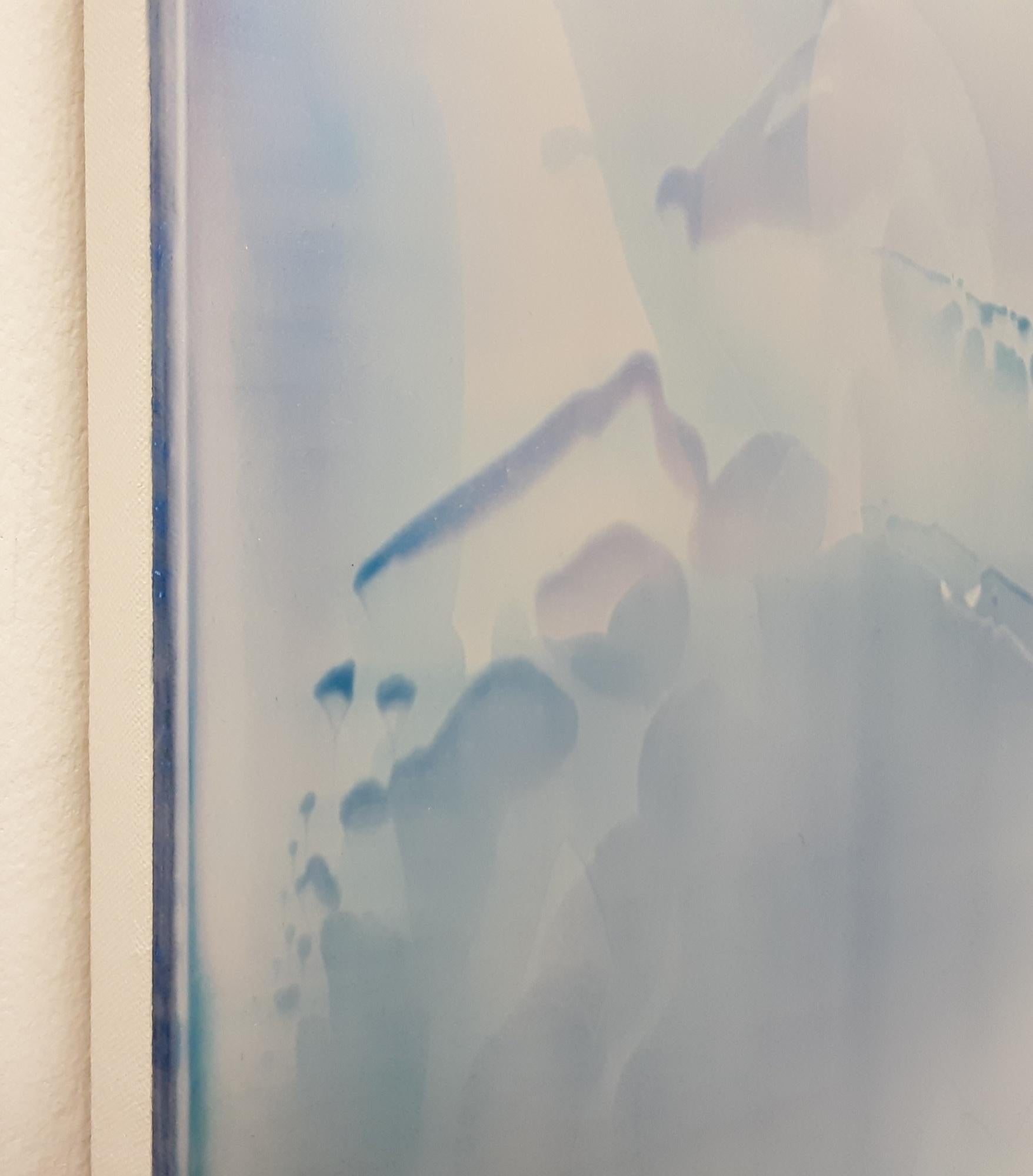 Resonance #23, 25 & 26/21 -set of 3 colorful abstract paintings by James Lumsden For Sale 6