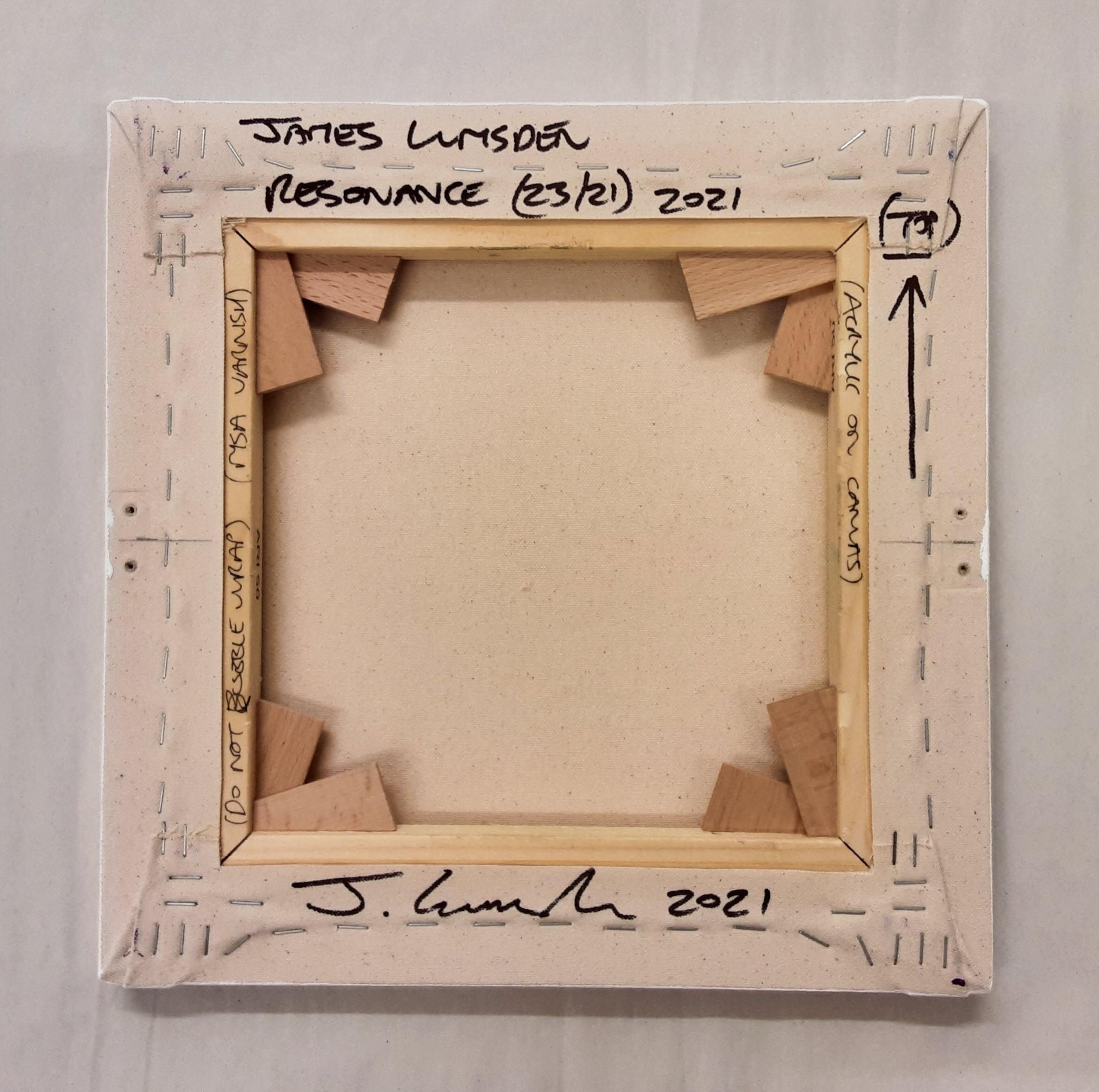 Resonance #23, 25 & 26/21 -set of 3 colorful abstract paintings by James Lumsden For Sale 8