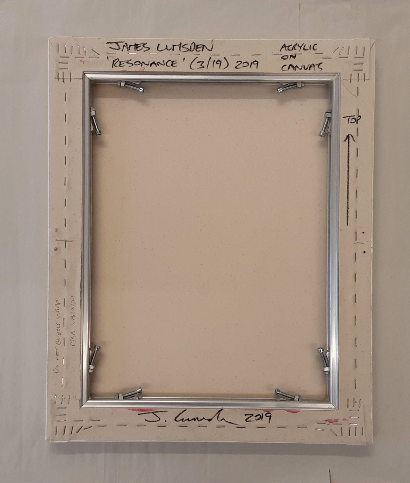 Resonance (3/19) by James Lumsden - Abstract colour painting, pink and orange im Angebot 11