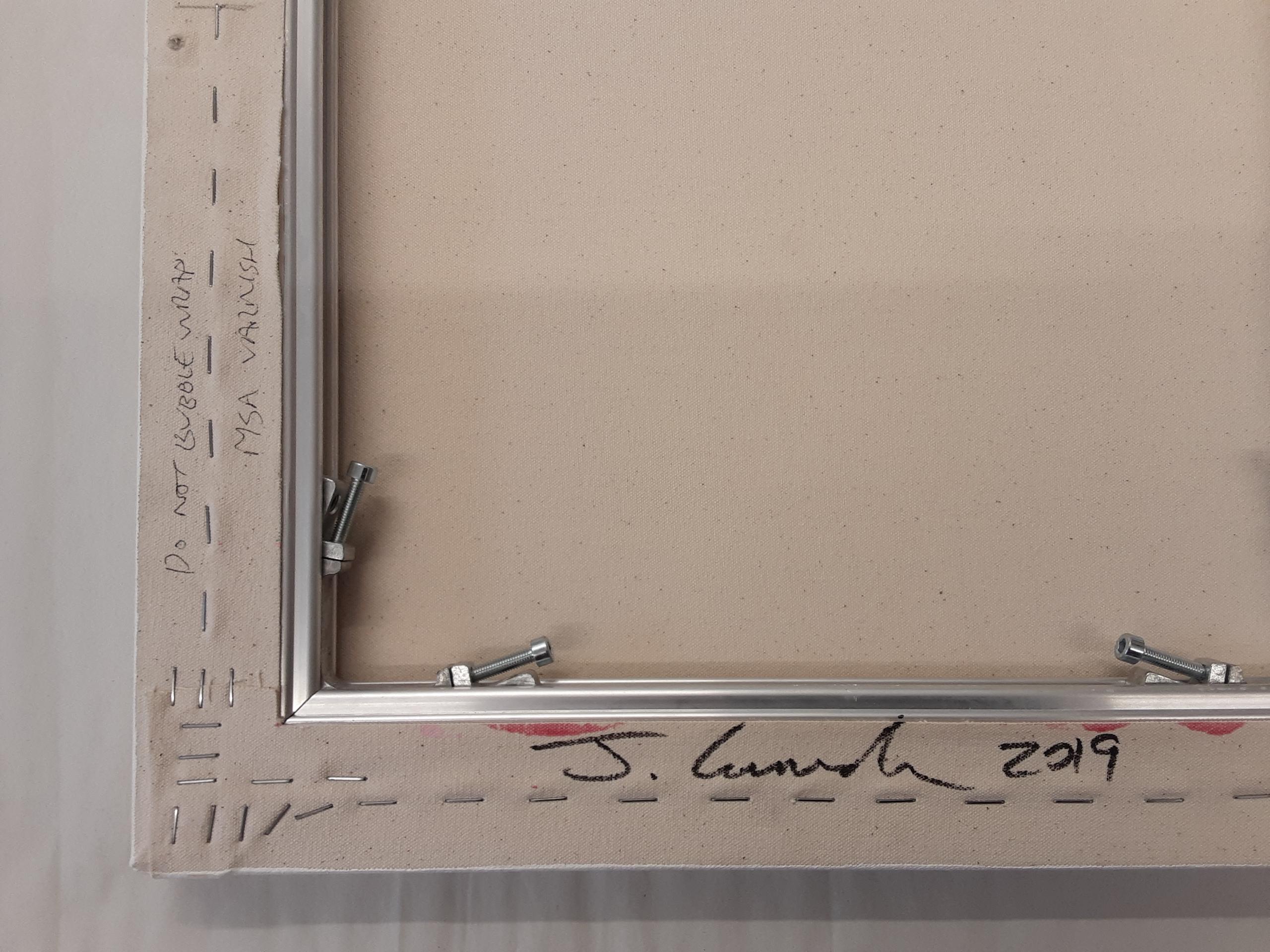 Resonance (3/19) by James Lumsden - Abstract colour painting, pink and orange im Angebot 12