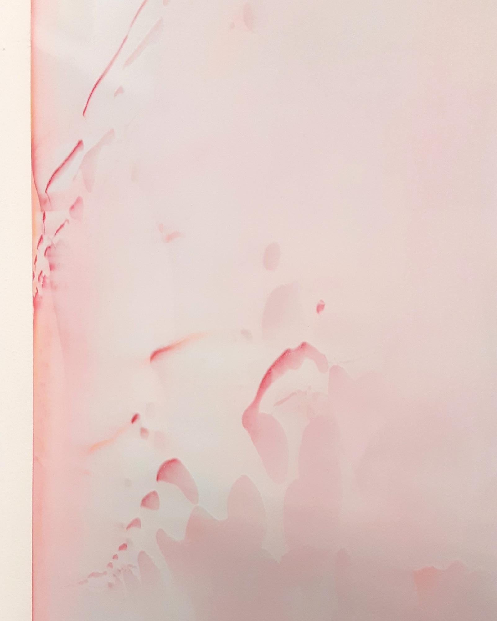 Resonance (3/19) by James Lumsden - Abstract colour painting, pink and orange im Angebot 8