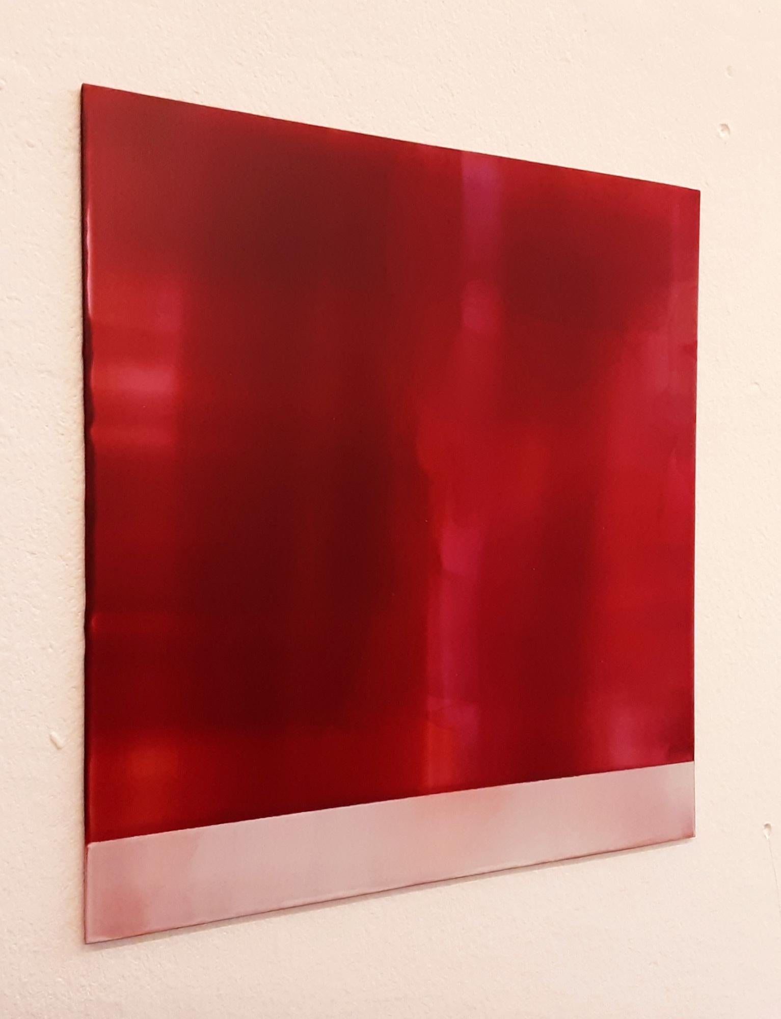 Study (4/24) by James Lumsden - Abstract colour painting, red, pink, matt, vivid For Sale 3