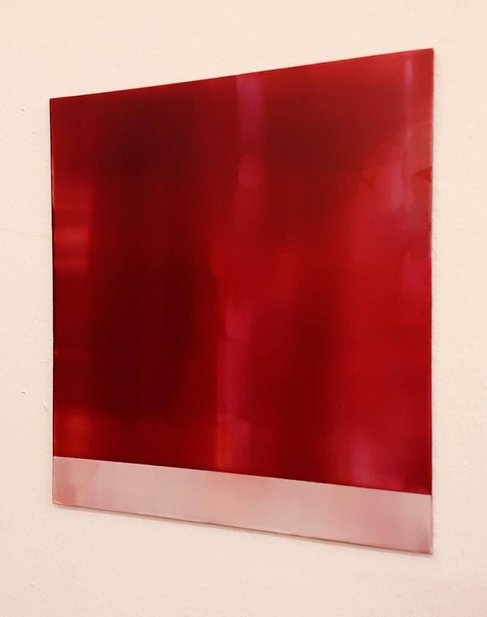 Study (4/24) by James Lumsden - Abstract colour painting, red, pink, matt, vivid For Sale 4