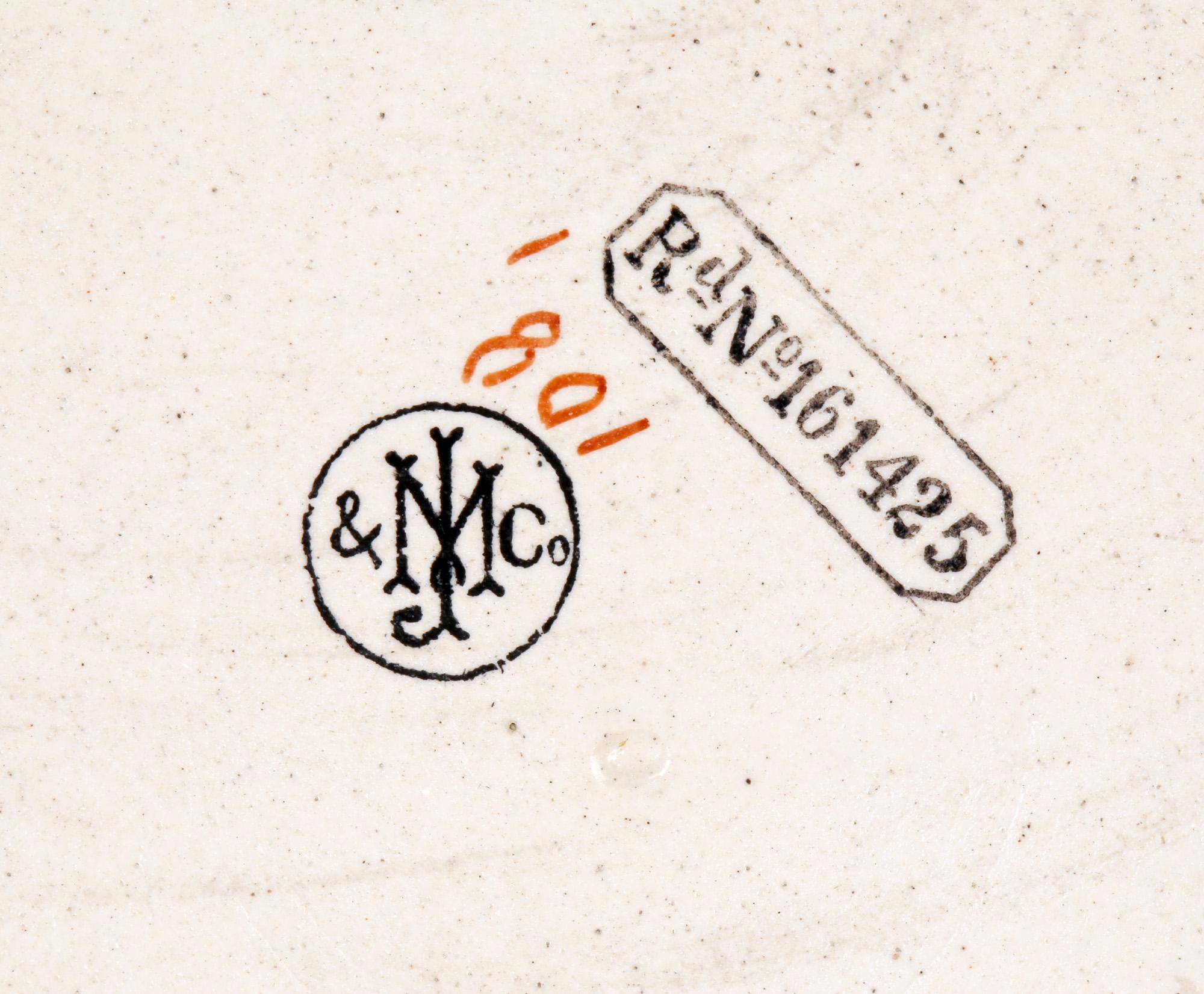 James MacIntyre Cartography Printed Pottery Match Striker In Fair Condition In Bishop's Stortford, Hertfordshire