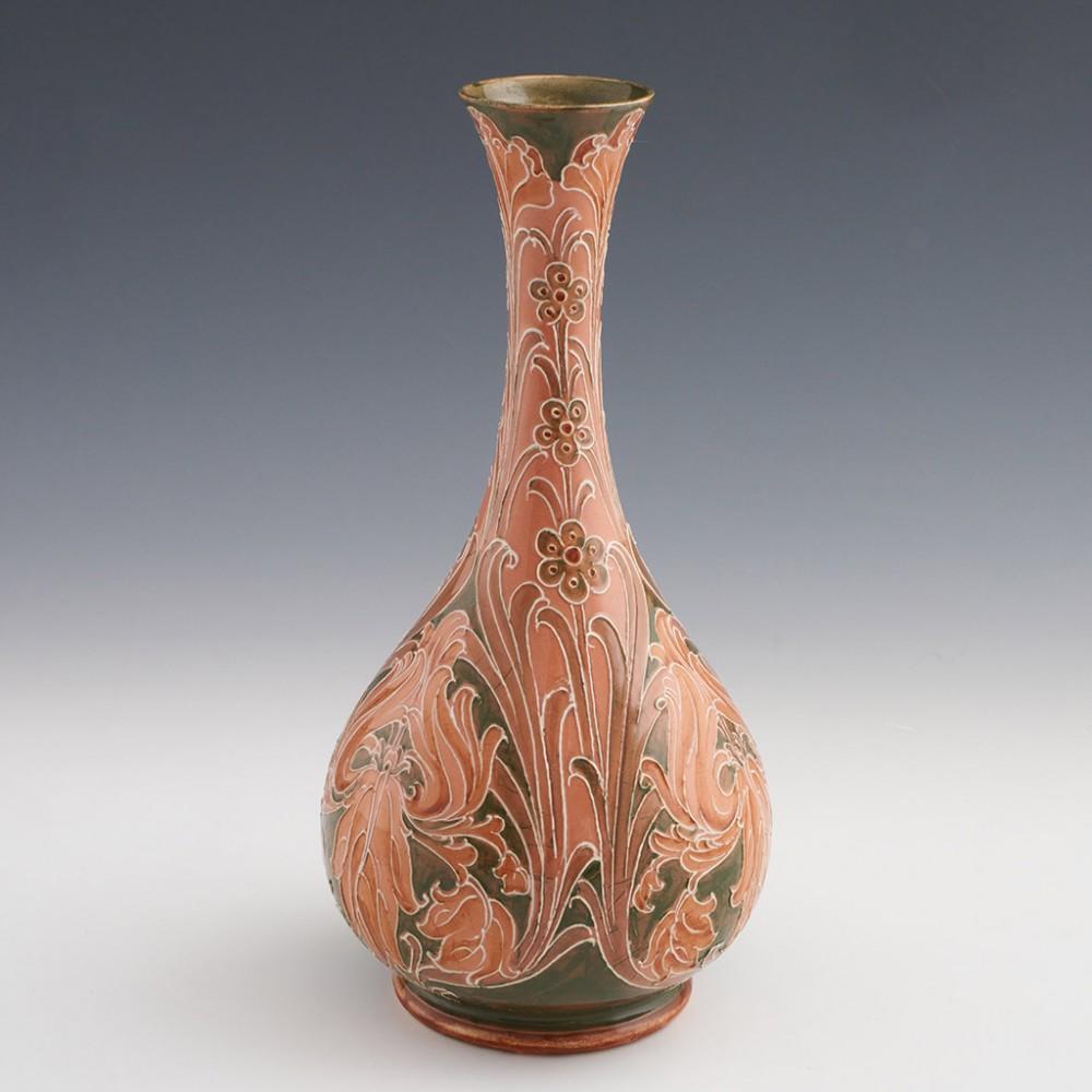 Art Nouveau James Macintyre Florian Ware Vase Designed by William Moorcroft c1900