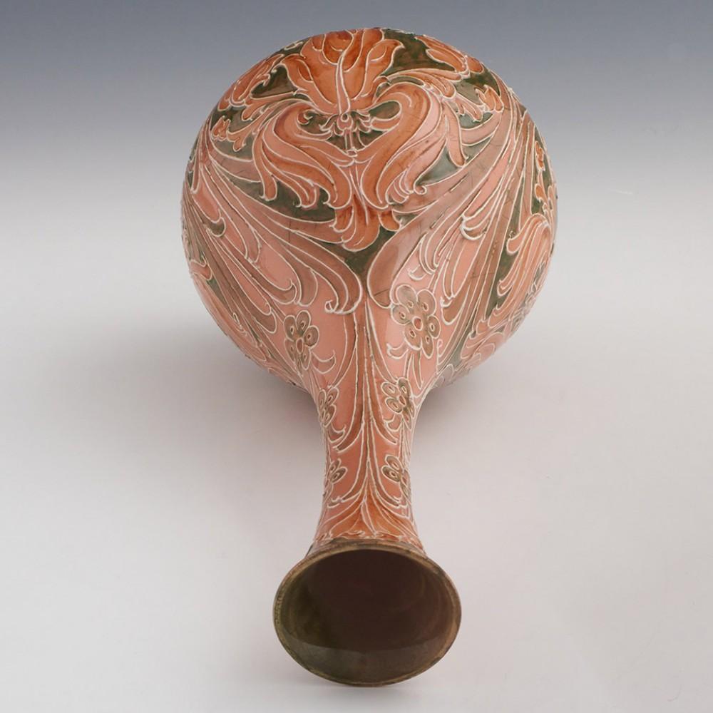 Early 20th Century James Macintyre Florian Ware Vase Designed by William Moorcroft c1900