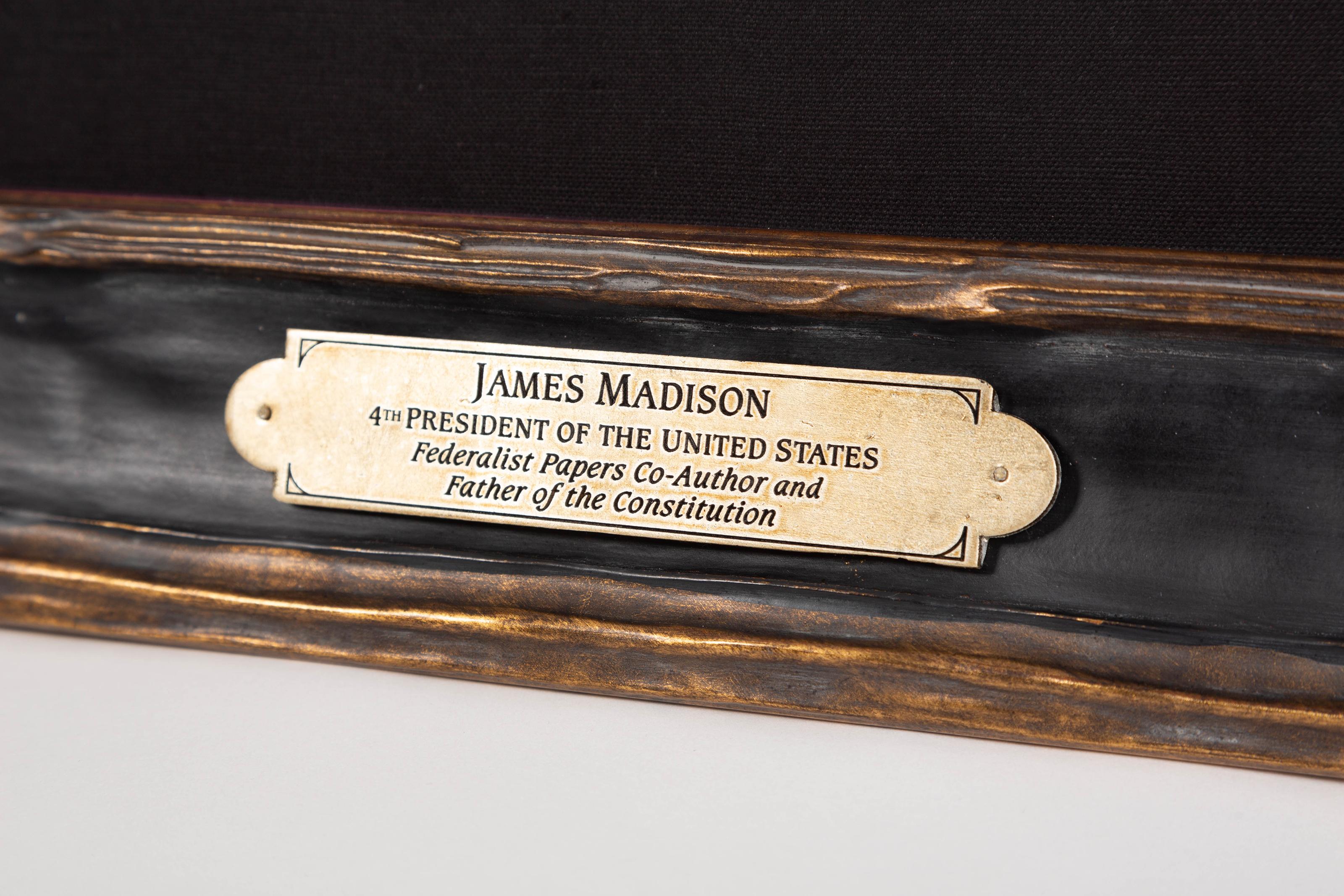 James Madison Signed Collage In Good Condition In Colorado Springs, CO