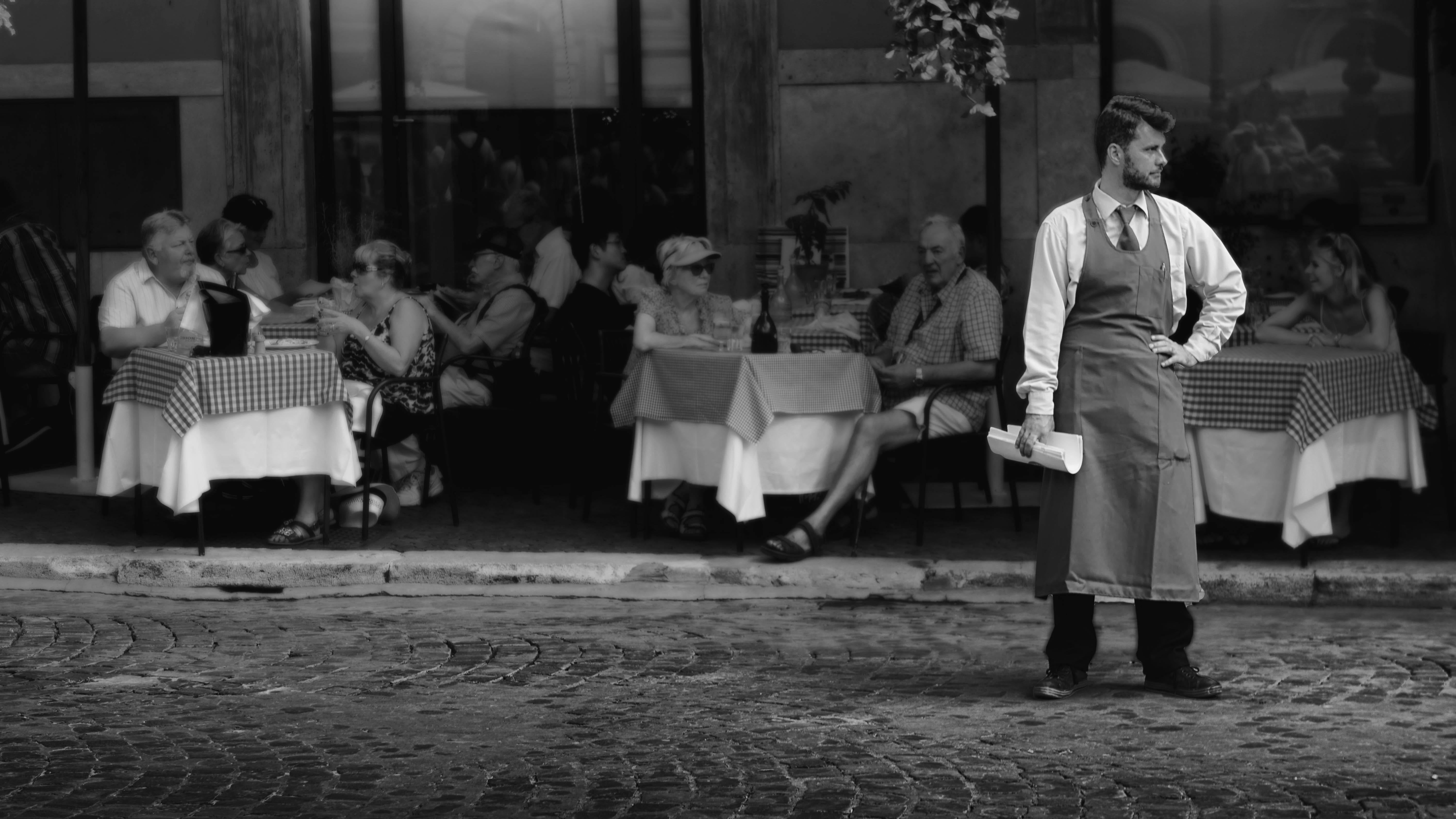 James Mannix Color Photograph - Waiter Waiting