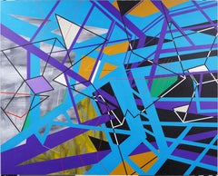 Monumentaler amerikanischer abstrakter Expressionist Signiert Contemporary Ölgemälde