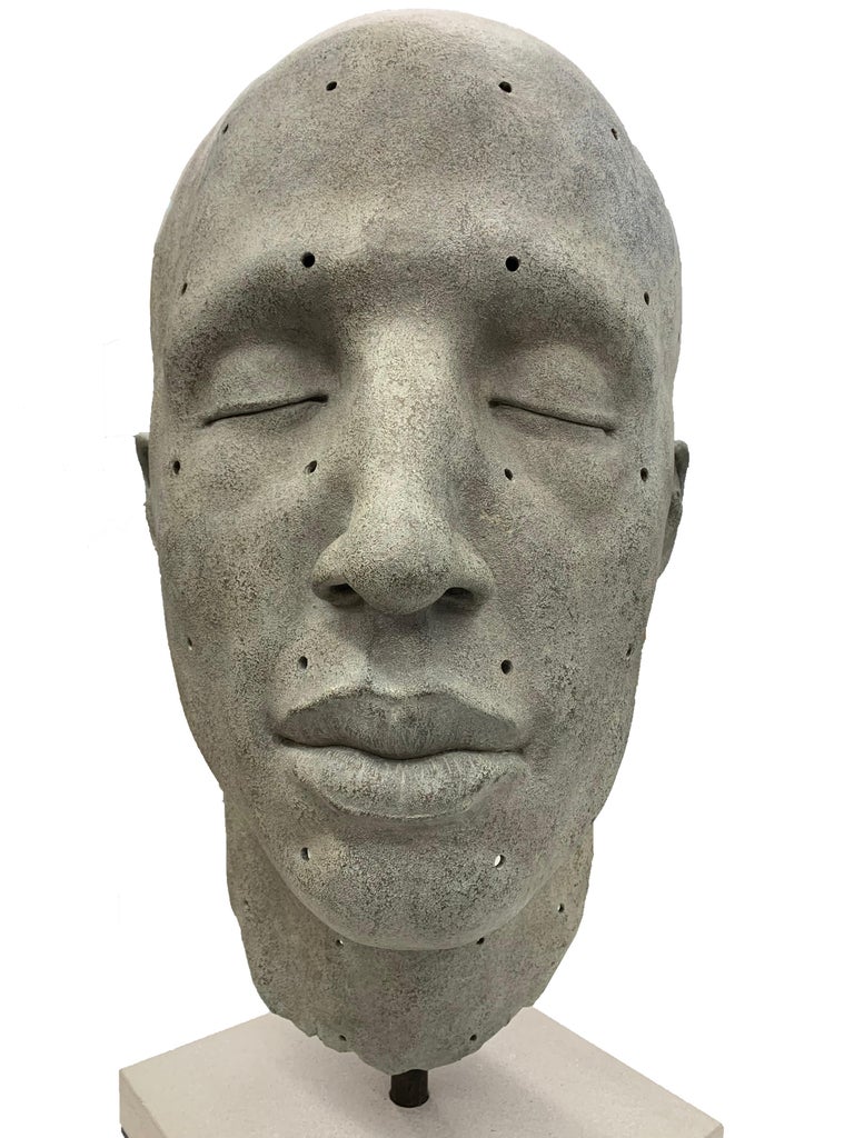 James Mathison - James Mathison, Cabeza grande con huecos, 2011, Bronze ...