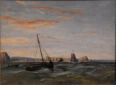 Oil Painting by James Maule "Fishing Boats going out"