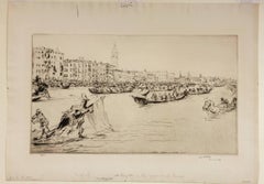 A  La Régatta sur le Grand Canal [Venise]