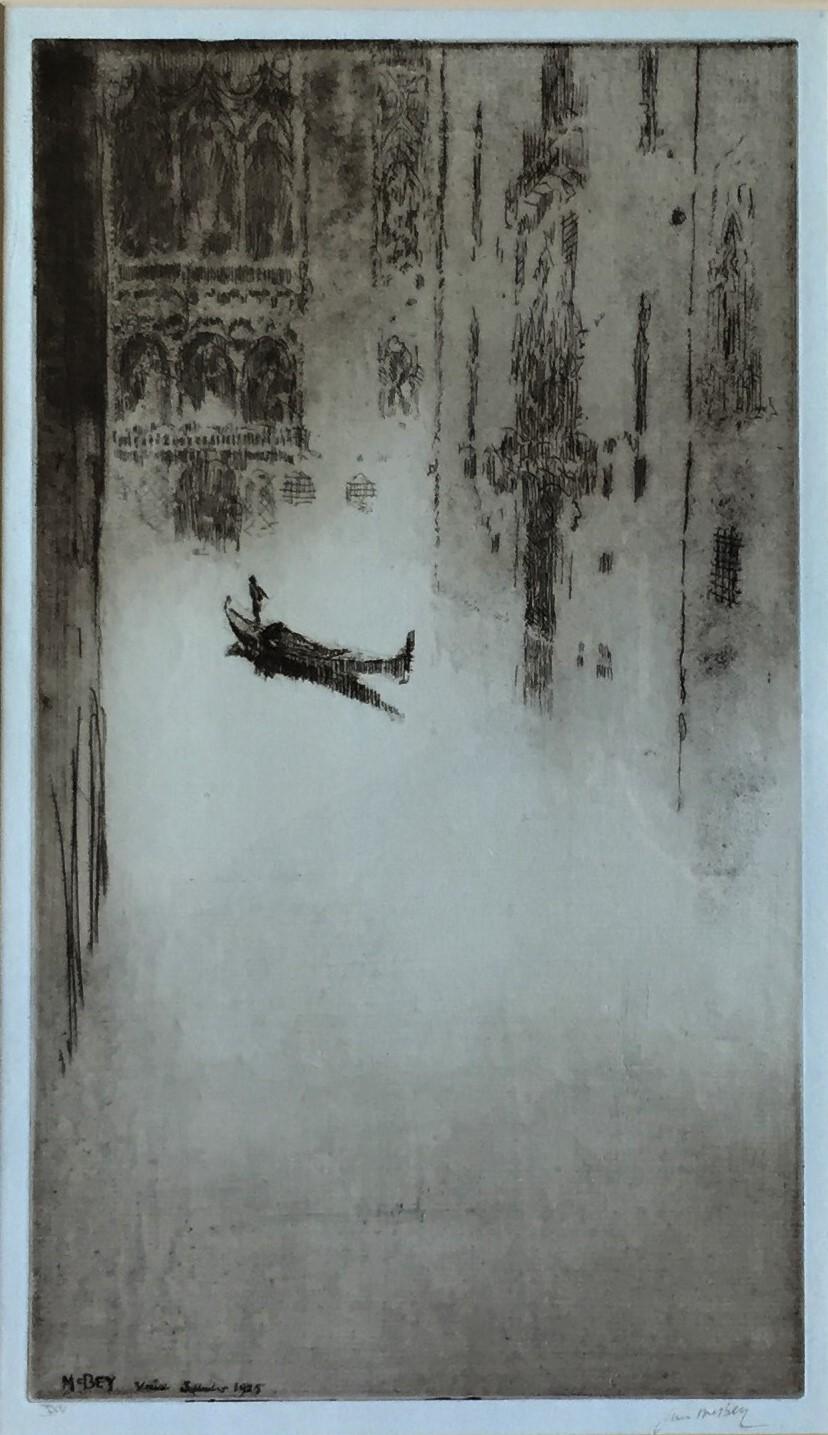 Barcarolle. – Print von James McBey.