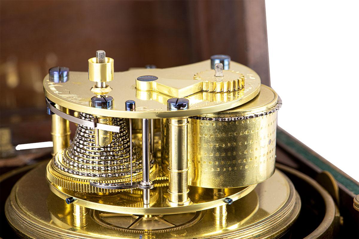 Women's or Men's James McCabe Rare Marine Chronometer Eight Days Vintage Brass Silvered Dial