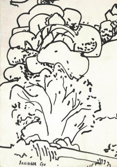 California's Bollinger Canyon Abstracted Monochrome Landscape