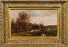 A Day in November by James McDougal Hart (1828-1901, American)