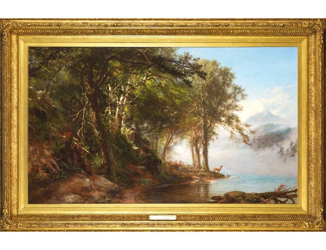 „Morning in the Adirondacks“ – Painting von James McDougal Hart