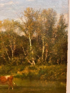 Paesaggio pastorale intitolato "Mucche a riposo