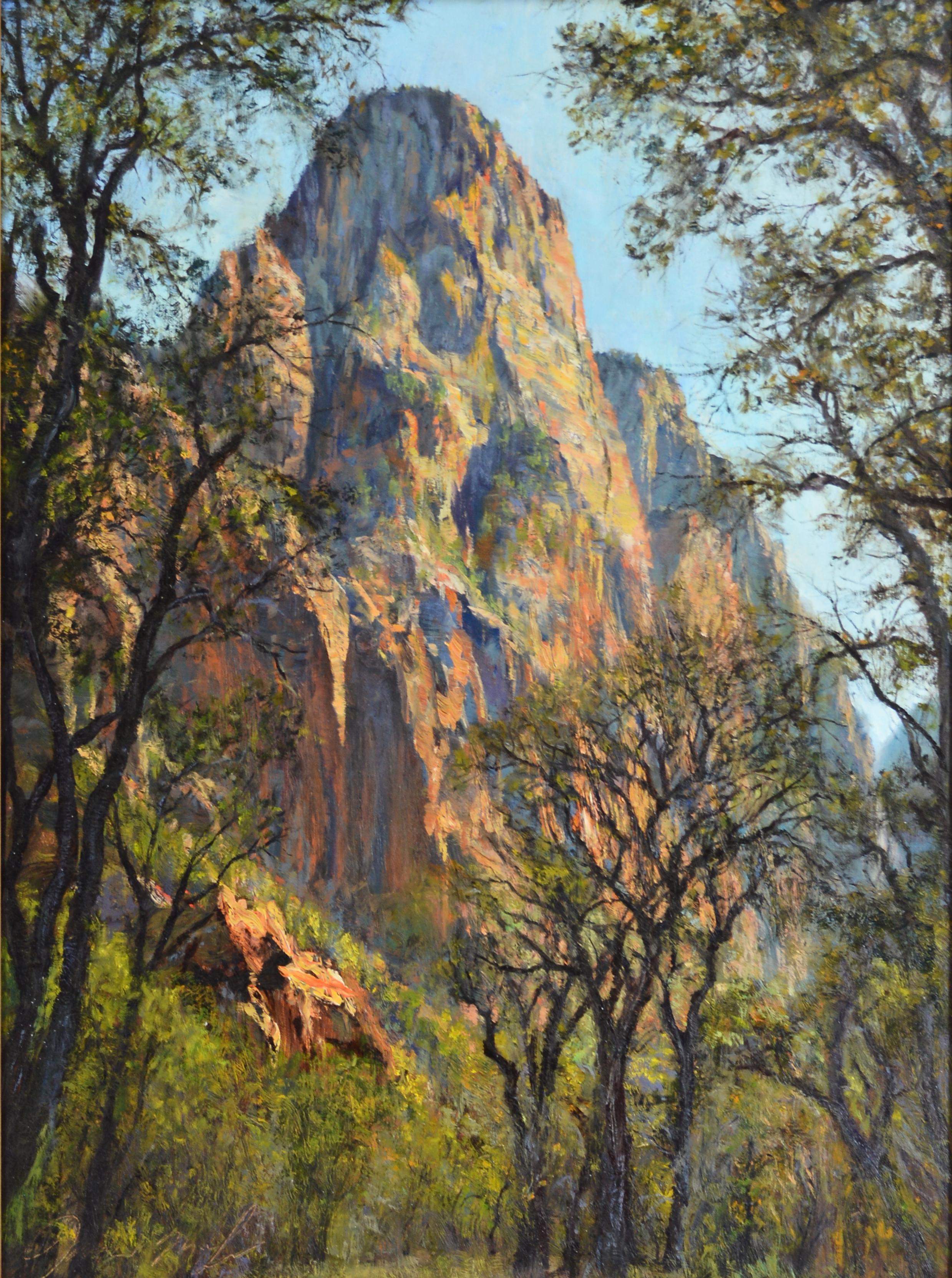 James McGrew Landscape Painting - Mountain of the Sun