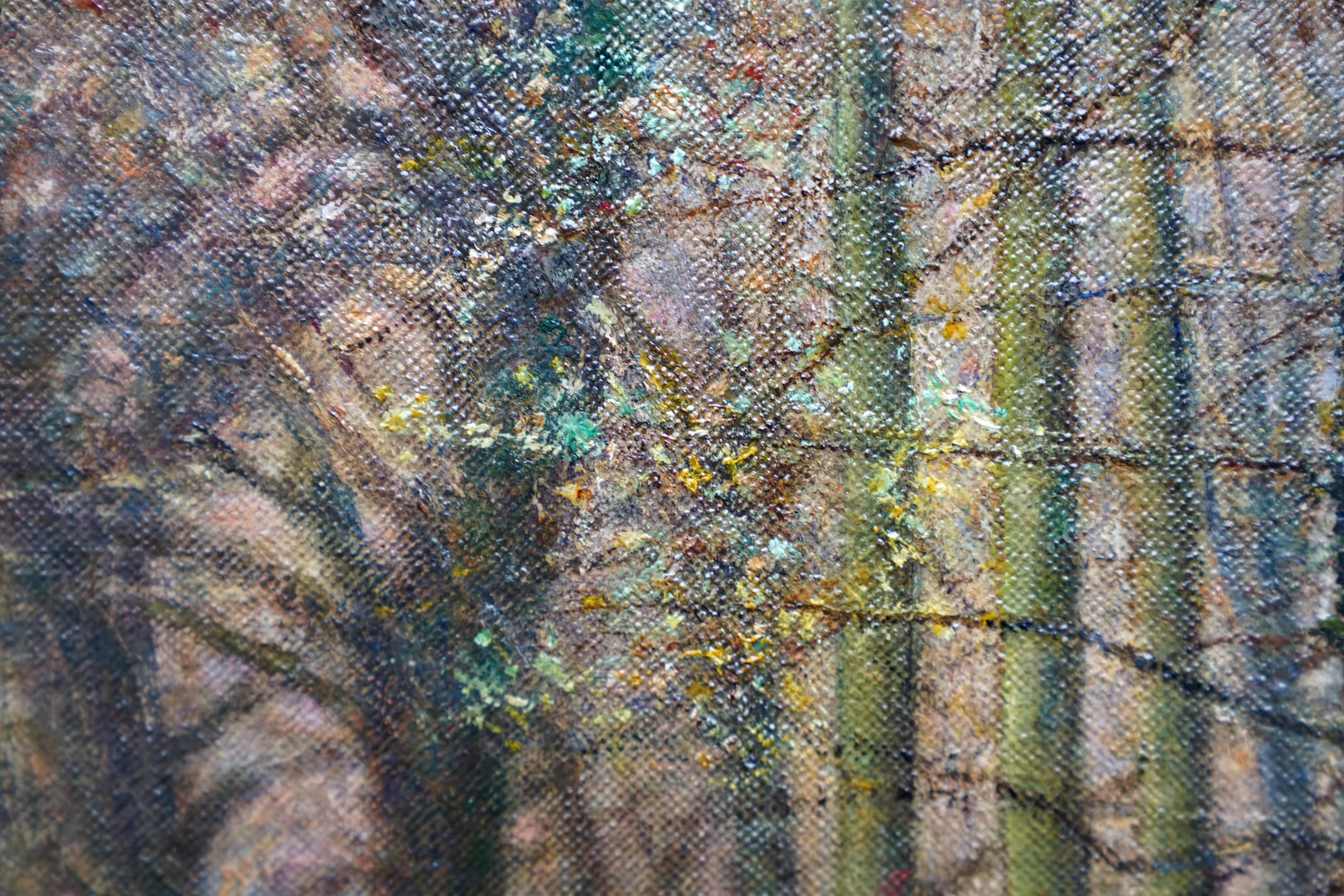 Paesaggio di primavera al crepuscolo - Quadro ad olio scozzese del 1920 3