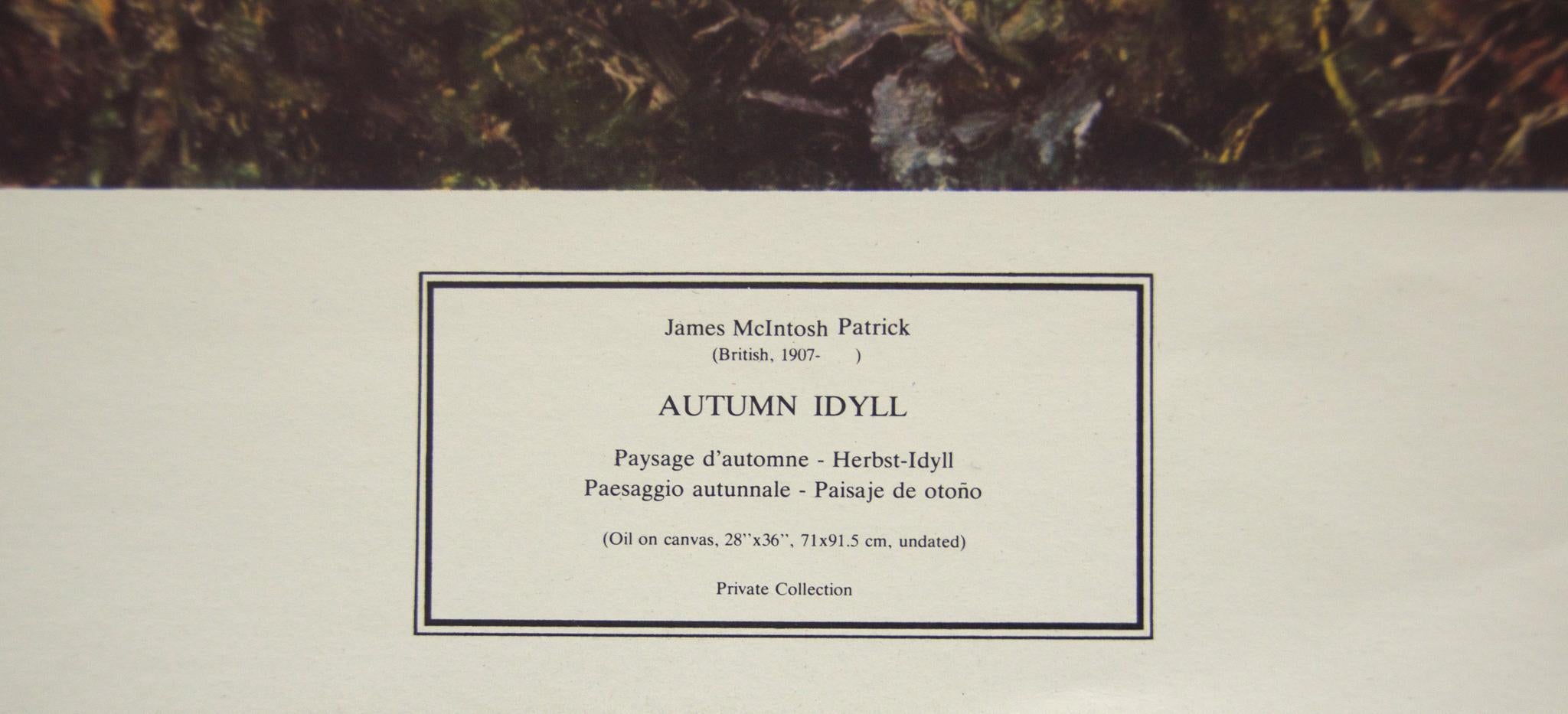 « Autumn Idyll » de James McIntosh Patrick. Imprimé par la New York Graphic Society. en vente 1
