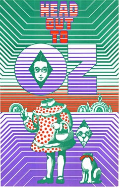 Return to Oz, psychedelisches Pop-Art-Vintage-Poster aus dem Jahr 1967
