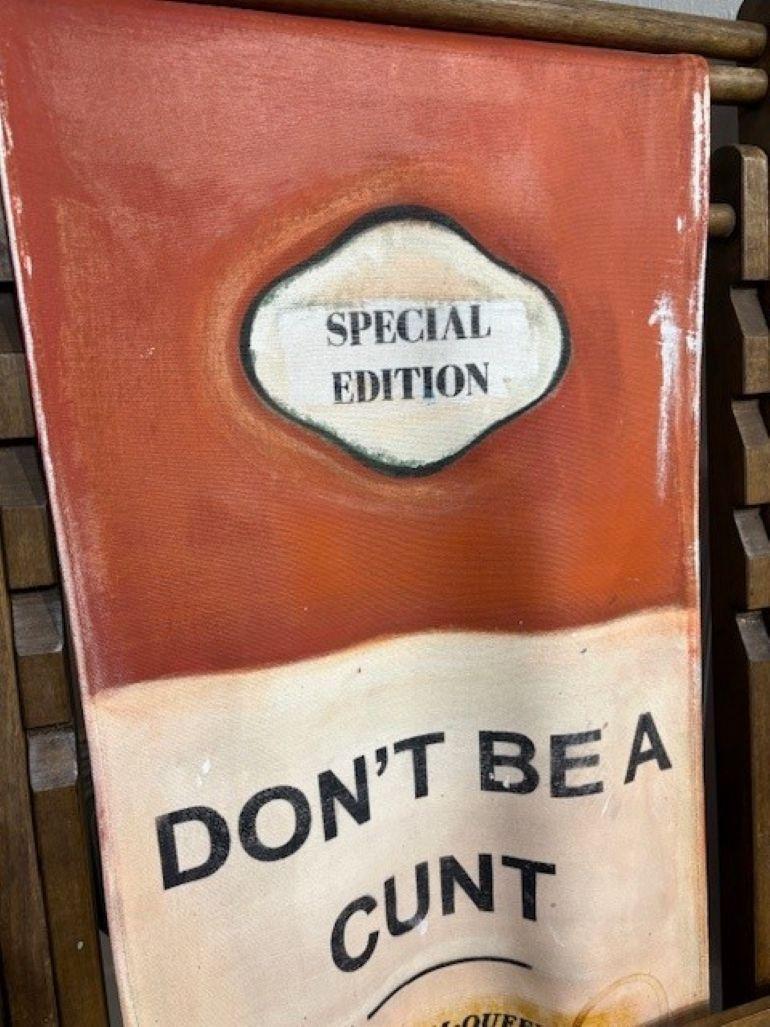 Don't Be A Cunt - Pop Art Mixed Media Art par James McQueen