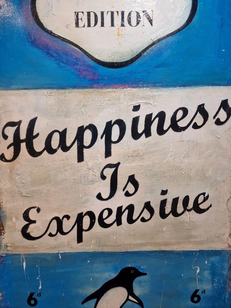 Happiness ist Expensive (Pop-Art), Painting, von James McQueen