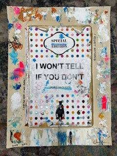 I Won't Tell If You Don't - Unique Hand Finished James McQueen Artwork, 2025
