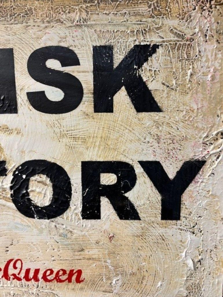 No Risk No Story - Blue Animal Painting by James McQueen