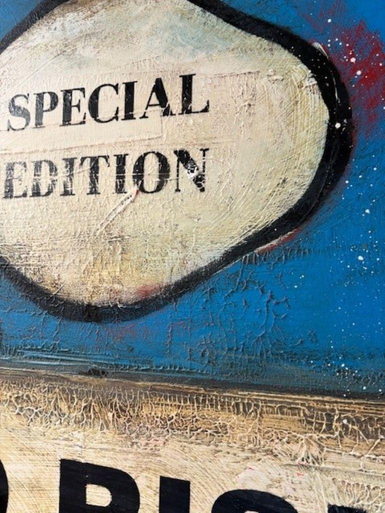 Original Artwork, Oil on Canvas.

This incredible painting would make a wonderful statement piece for a feature wall. and it would also be a great investment piece, as his visibility and art value seems to be growing by the month!

An artist to
