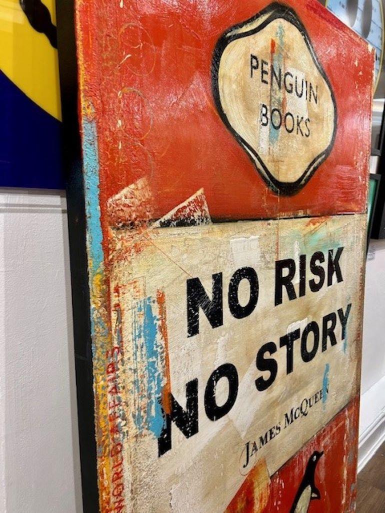 Original Artwork, Oil on Canvas.

Bright red beautifully painted canvas with cute penguins and the tongue in cheek slogans that James McQueen is famous for.

This incredible painting would make a wonderful statement piece for a feature wall. and it