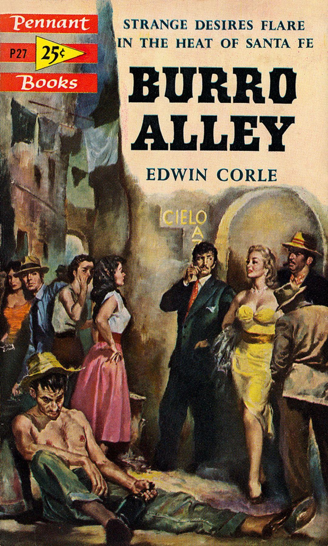 Burro Alley, Paperback Cover, 1953 - Painting by James Meese