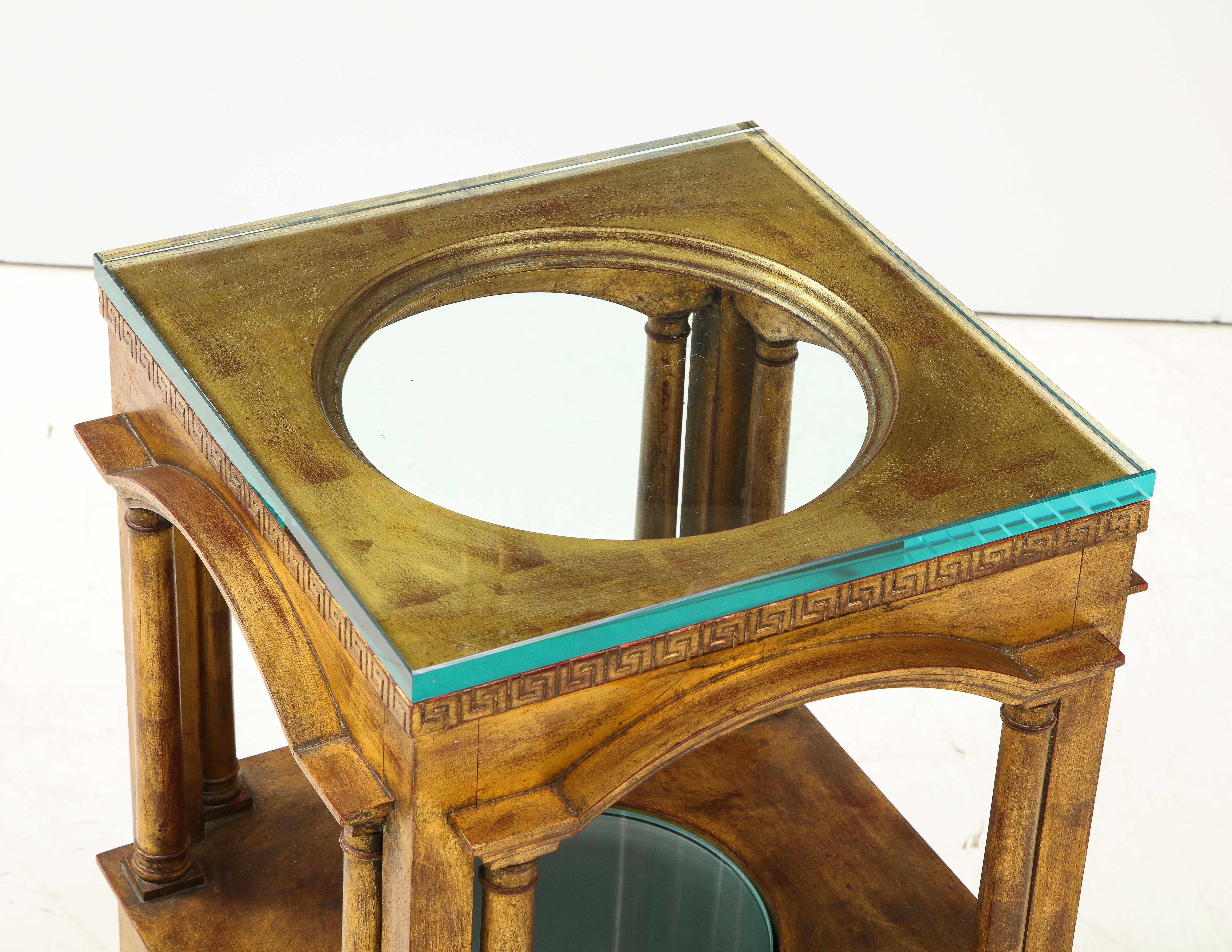 Architektonischer Beistelltisch von James Mont (Mitte des 20. Jahrhunderts) im Angebot
