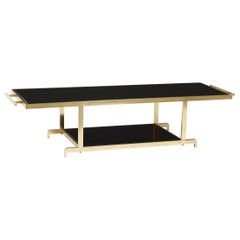 James Mont Brass Chinoiserie Brass Coffee Table