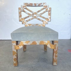 Silla Geométrica James Mont Camuflaje Dorado