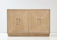 James Mont Cerused Oak Cabinet