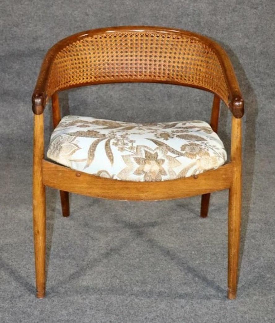 Mid-Century Modern James Mont Designed Round Back Chair