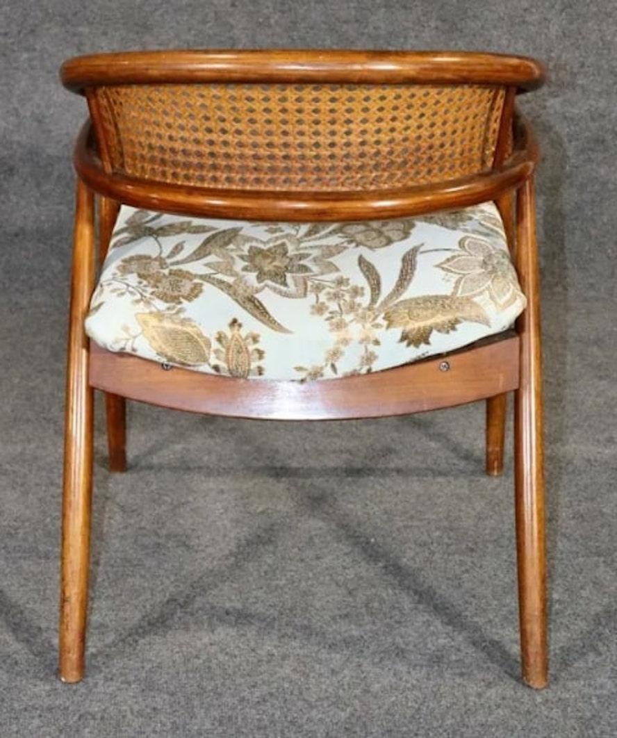 20th Century James Mont Designed Round Back Chair