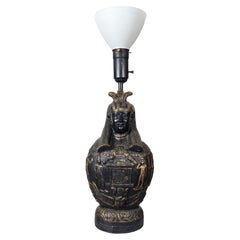 James Mont Egyptian Canopic Jar Table Lamp