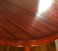 James Mont 'Flame' Cinnabar Lacquered Chinoiserie Dining Table, 1952