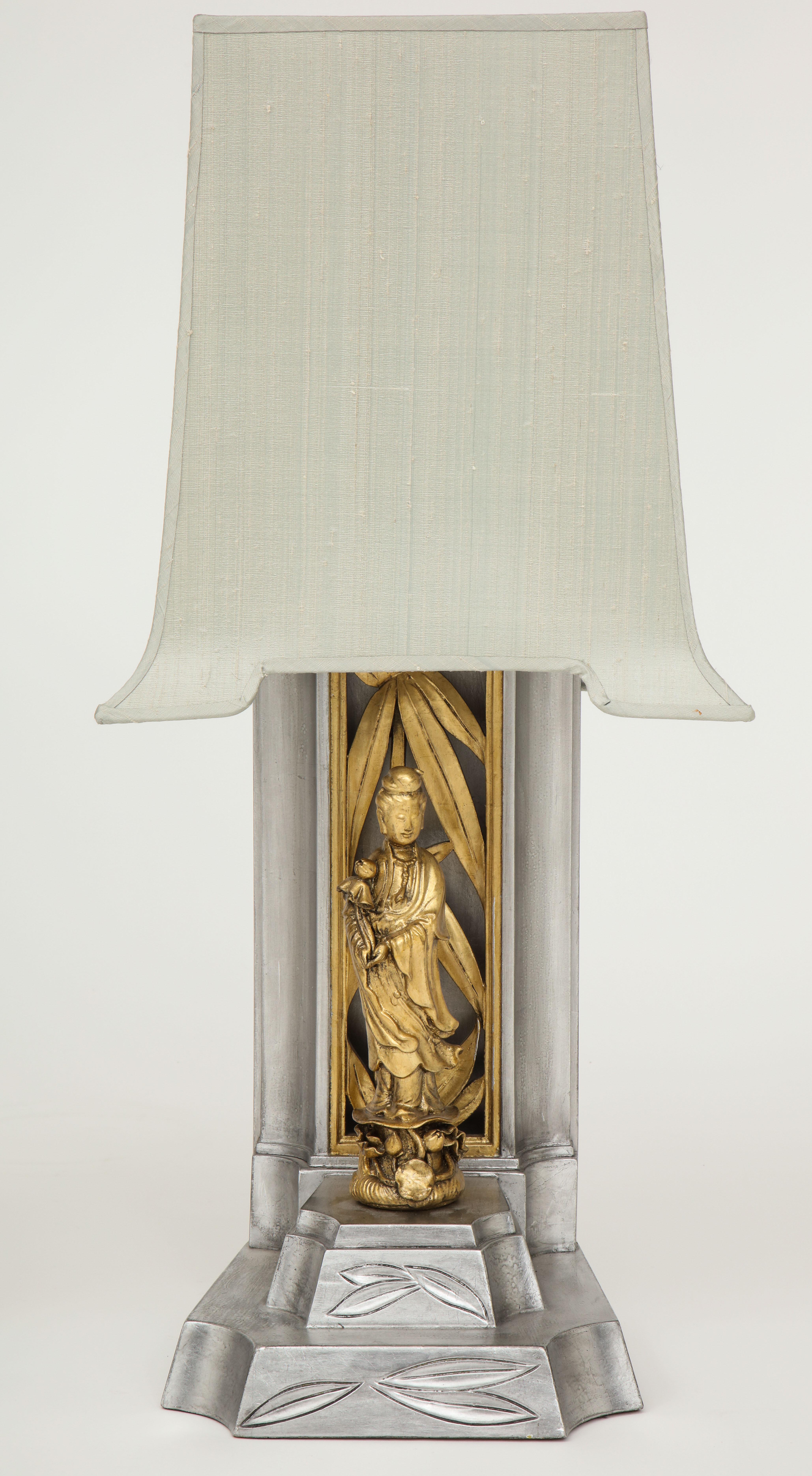 James Mont Gilded Chinoiserie Lamps In Excellent Condition In New York, NY